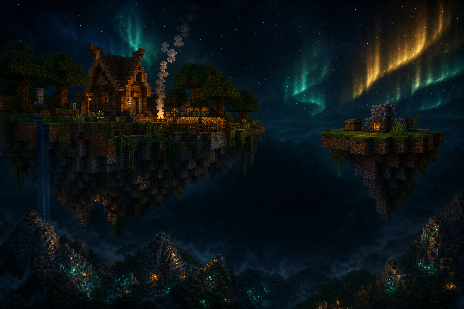 Almazio — выживание и SkyBlock: острова в небе